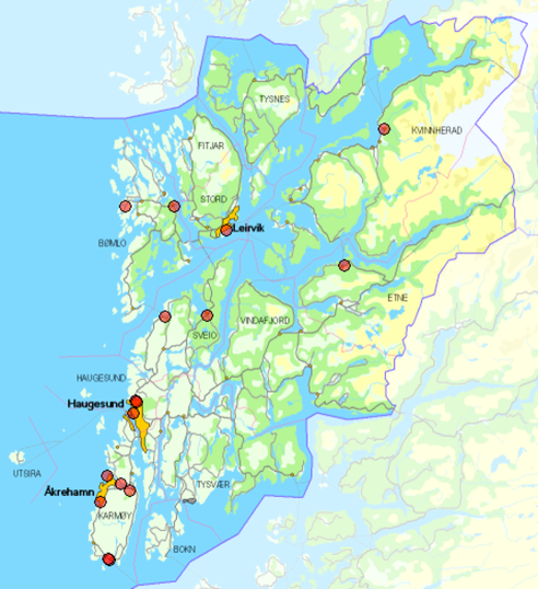 Kart over Ryvarden krets Kart over Ryvarden krets