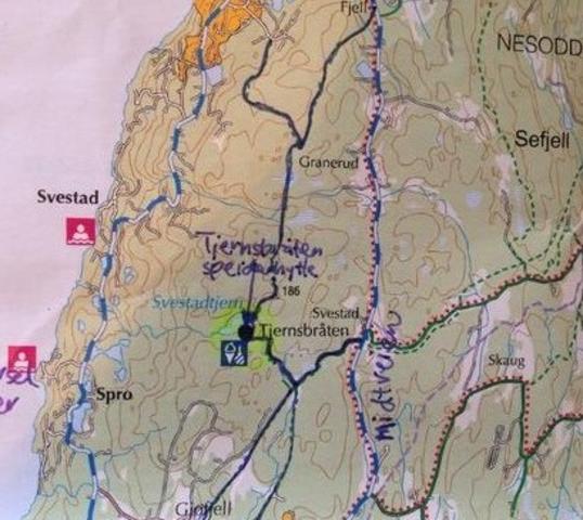 kart Tjernsbråtan kart Tjernsbråtan